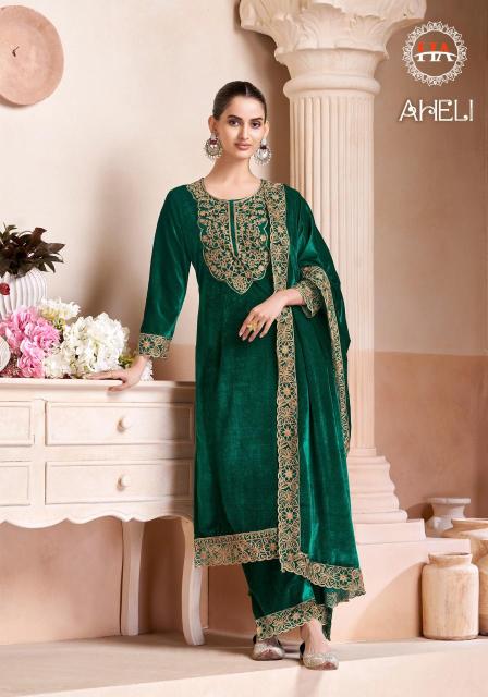 Alok suit aheli Designer dress material manufacturers