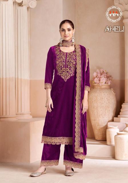 Alok suit aheli Designer dress material manufacturers