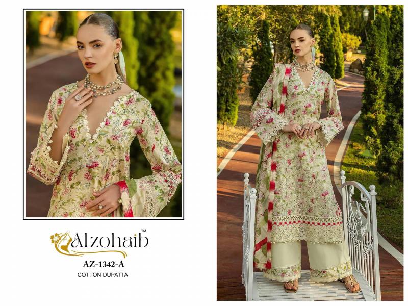 Alzohaib Az 1342 A And B Chiffon Dupatta Cheap Salwar Kameez Surat