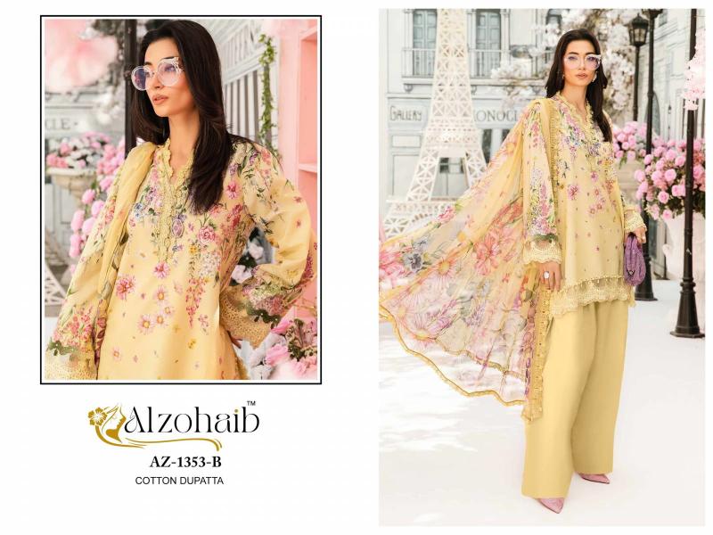 Alzohaib Mubeena Chiffon Dupatta holesale Salwar Kameez Surat
