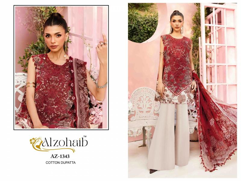 Alzohaib Mubeena Chiffon Dupatta holesale Salwar Kameez Surat