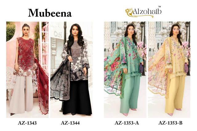 Alzohaib Mubeena Cotton Dupatta Salwar Kameez Manufacturers in Surat