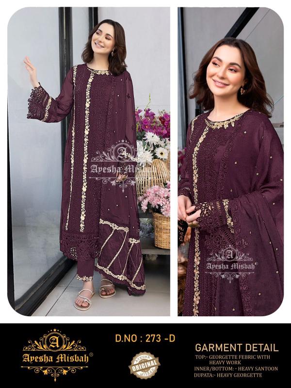 Ayesha Misbah 273 A To F Salwar kameez manufacturers in Delhi