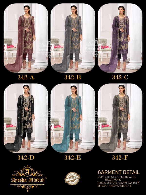 Ayesha Misbah 342 A To F Wholesale bandhani suits manufacturers
