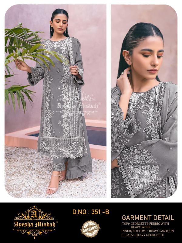 Ayesha Misbah 351 A To F Latest Salwar Kameez in Surat