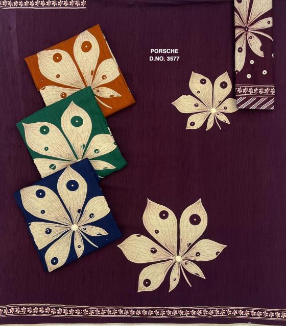 Bipson prints porsche 3577 Printed dress material wholesale