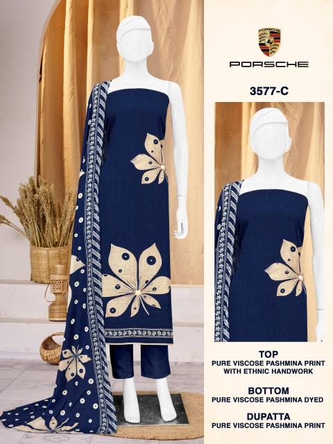 Bipson prints porsche 3577 Printed dress material wholesale