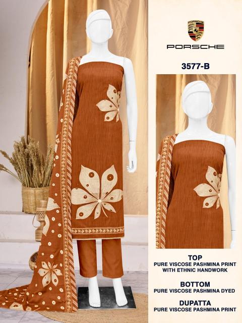 Bipson prints porsche 3577 Printed dress material wholesale