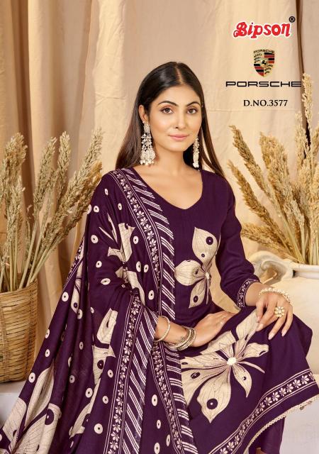 Bipson prints porsche 3577 Printed dress material wholesale