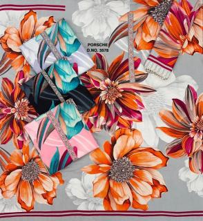 Bipson prints porsche 3578 Designer dress material wholesale