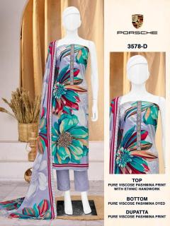 Bipson prints porsche 3578 Designer dress material wholesale