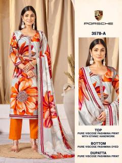 Bipson prints porsche 3578 Designer dress material wholesale