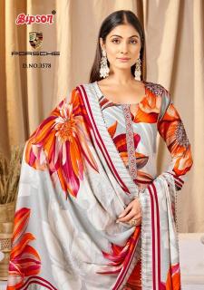 Bipson prints porsche 3578 Designer dress material wholesale