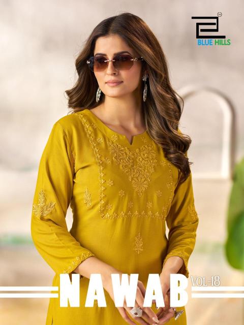 Blue hills nawab vol 18 Kurtis wholesale online