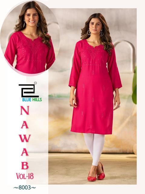 Blue hills nawab vol 18 Kurtis wholesale online