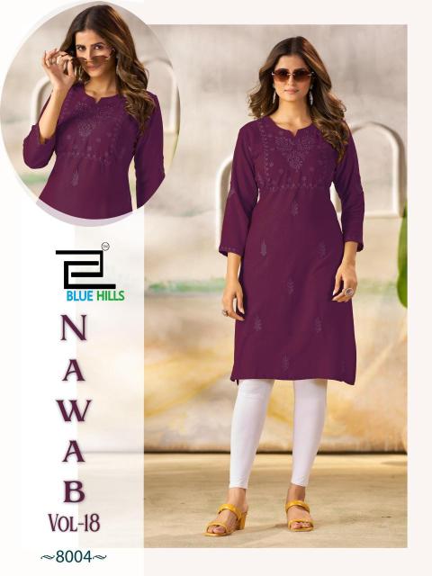 Blue hills nawab vol 18 Kurtis wholesale online