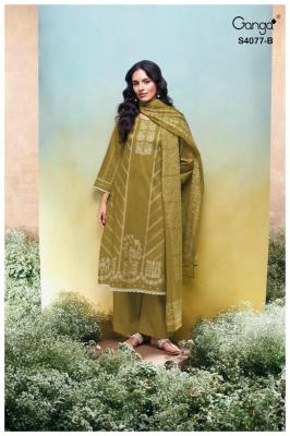 Ganga ceyoni 4077 Dress material wholesale shops in Surat