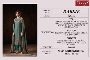 Ganga darsie 3745 best wholesale dress materials in india