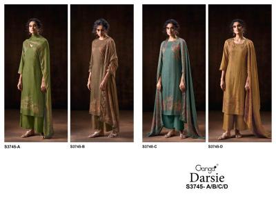 Ganga darsie 3745 best wholesale dress materials in india