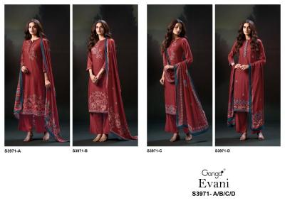 Ganga evani 3971 Dress materials price in Delhi