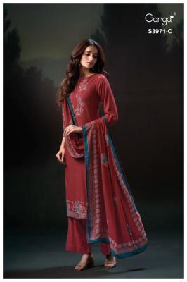 Ganga evani 3971 Dress materials price in Delhi