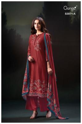 Ganga evani 3971 Dress materials price in Delhi