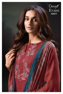 Ganga evani 3971 Dress materials price in Delhi