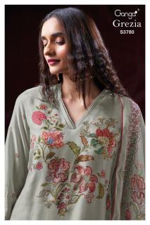 Ganga grezia 3780 Wholesale dress materials suppliers