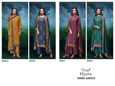 Ganga hyora 4094  Wholesale dress materials in Delhi