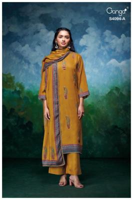 Ganga hyora 4094  Wholesale dress materials in Delhi
