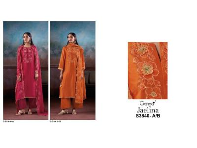 Ganga jaelina 3840 Best wholesale dress material market in Mumbai