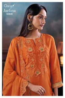 Ganga jaelina 3840 Best wholesale dress material market in Mumbai