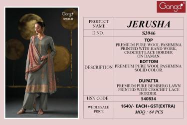 Ganga jerusha 3946 Dress materials in Chandni Chowk