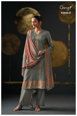 Ganga jerusha 3946 Dress materials in Chandni Chowk