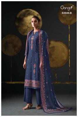Ganga jerusha 3946 Dress materials in Chandni Chowk