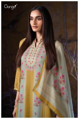 Ganga nimara 3871 Designer dress material wholesale