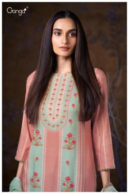 Ganga nimara 3871 Designer dress material wholesale