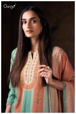 Ganga nimara 3871 Designer dress material wholesale
