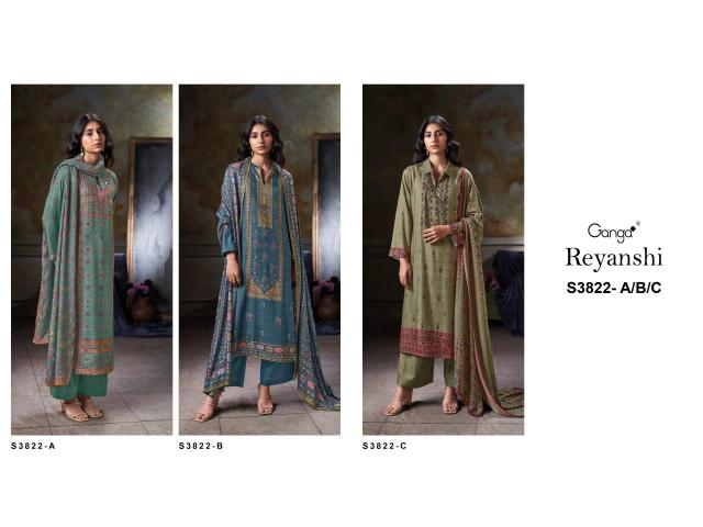 Ganga reyanshi 3822 Surat dress material with price