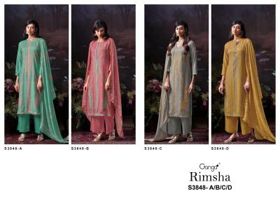 Ganga rimsha 3848 Party wear dress material in Kolkata