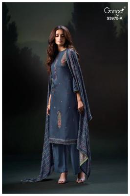 Ganga sahher 3975 Dress materials online shopping in Delhi