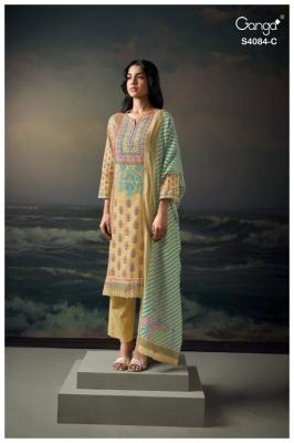 Ganga wyetta 4084 Affordable dress materials in Delhi
