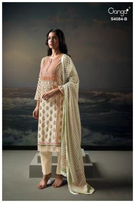 Ganga wyetta 4084 Affordable dress materials in Delhi