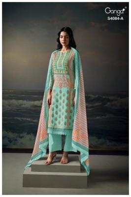 Ganga wyetta 4084 Affordable dress materials in Delhi