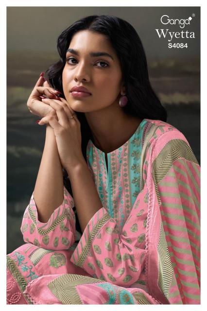 Ganga wyetta 4084 Affordable dress materials in Delhi