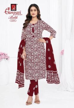 Ganpati batik vol-12 Kurti material suppliers in Vadodara