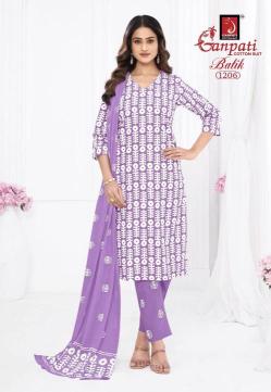 Ganpati batik vol-12 Kurti material suppliers in Vadodara