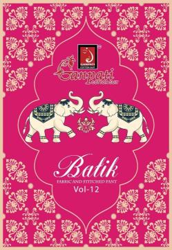 Ganpati batik vol-12 Kurti material suppliers in Vadodara