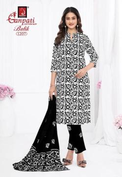 Ganpati batik vol-12 Kurti material suppliers in Vadodara