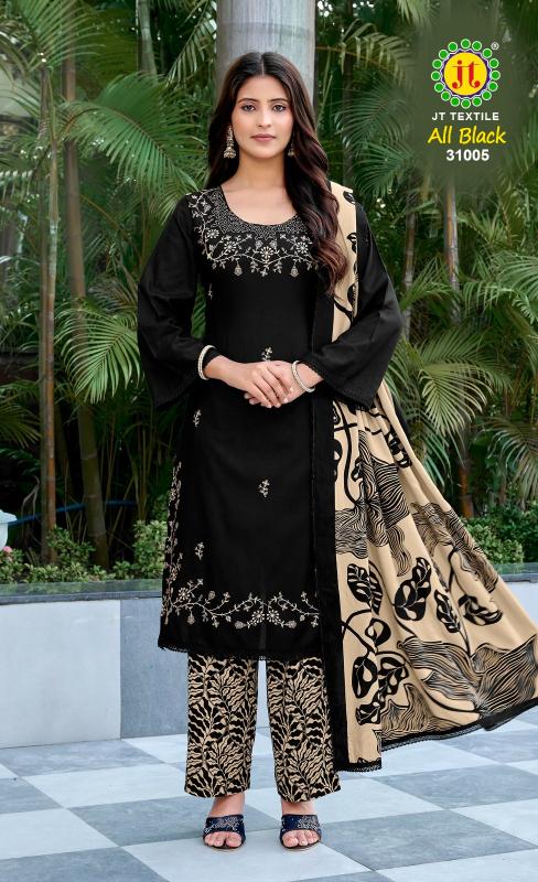 Jt All Black Vol 31 Dress material suppliers in Ahmedabad